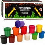 Farby plakatowe 12 kolorów 20ml Pixel Game STARPAK 492052
