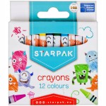 Kredki woskowe 12 kolorów STARPAK 397929