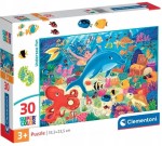 Puzzle 30 elmentów Podwodny Świat 20837 Clementoni Super Kolor 3+