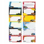 Naklejki na zeszyt Hot Wheels Starpak 6 szt w 1 arkuszu