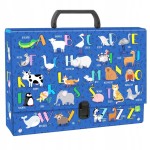 Teczka z rączką A4 alfabet idealna na prace plastyczne Derform