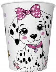 Kubeczki Papierowe PIESEK Pies Dalmatyńczyk Dziewczynka Urodziny 250ml 8szt