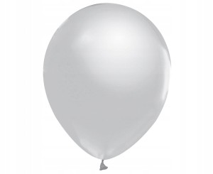 Balony metaliczne Srebrne DUŻE 10 szt URODZINY