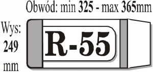 OKŁADKA NA KSIĄŻKI R-55 1 SZTUKA