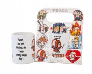 Kubek FRYZJERKI "Inni pracuja bo muszą ja jestem fryzjerką bo to kocham"