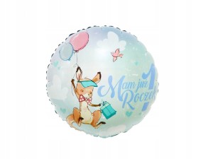 Balon foliowy Mam już roczek kangurek 36cm PIERWSZE URODZINY ROCZEK