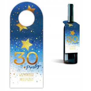 ZAWIESZKA NA BUTELKĘ 30 LAT 8x21cm HENRY