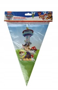 Baner Girlanda Psi Patrol Paw 19 x 28 cm 4-5m 10 proporczyków dwustronnych