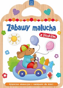 Zabawy malucha z pieskiem Książeczka edukacyjna z naklejkami 2+ Aksjomat