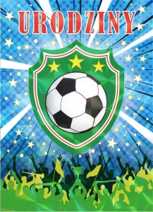 Karnet urodzinowy Henry B6 Piłka w tarczy