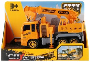 Auto ciężarowe samochód dźwig 25x17x11 ruchome elementy prezent urodziny