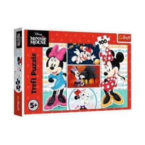 Trefl Puzzle 100 el Zabawna Disney Minnie