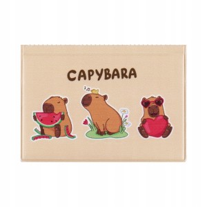 Okładka na dokument ucznia Kapibara 3 KM Plastik