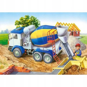 Puzzle 60 el. betoniarka plac budowy Castorland