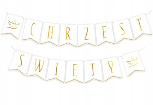 girlanda chrzest święty