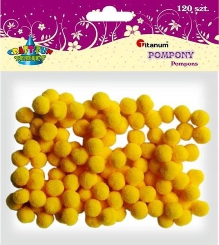 Pompony poliestrowe 120 szt. Titanum