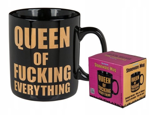 Kubek XXL Queen of Fucking Everything 850 ml SUPER PREZENT DLA KOBIETY