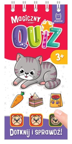 Magiczny quiz z kotkiem 3+ Dotknij i sprawdź Anna Podgórska