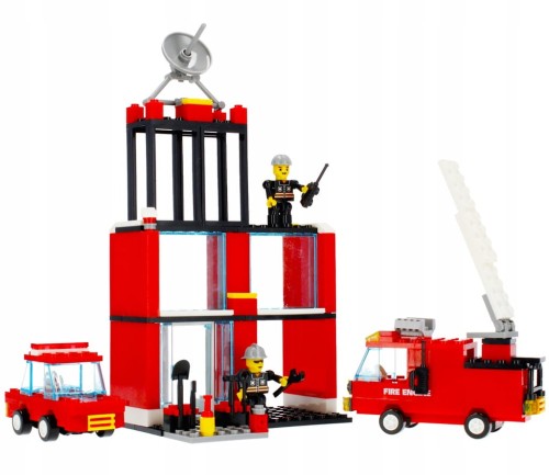 KLOCKI STRAŻ POŻARNA FIRE ALLEBLOX 245 KLOCKÓW SUPER ZESTAW PREZENT