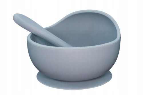 MyRoys Silikonowa miseczka z łyżeczką (niebieski)