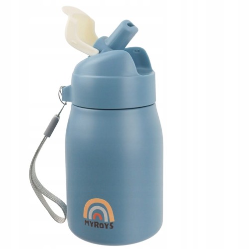 MyRoys Butelka termiczna stalowa 0,3 l niebieska