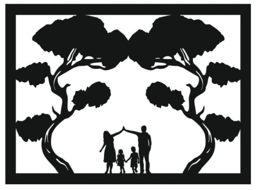 Dekoracja ścienna Drzewo bonsai baza pod mech chrobotek 66x49cm sklejka