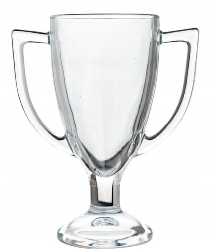 Puchar szklany 450ml, 16x18cm Glass for the winner