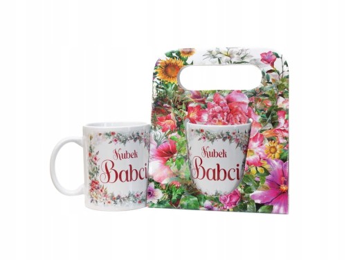 Kubek ceramiczny z napisem Kubek Babci super prezent na dzień babci
