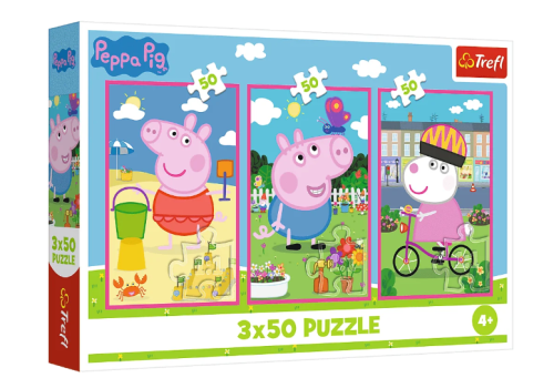 PUZZLE 3X50EL TREFL PEPPA SILA PRZYJAZNI PUD12
