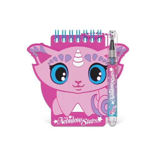 Notesik dla dziewczynki z brokatowym długopisem i naklejkami Stella