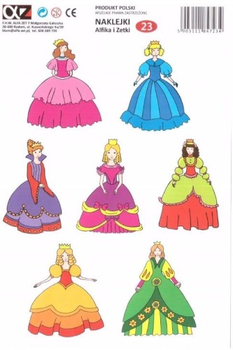 Naklejki księżniczki
