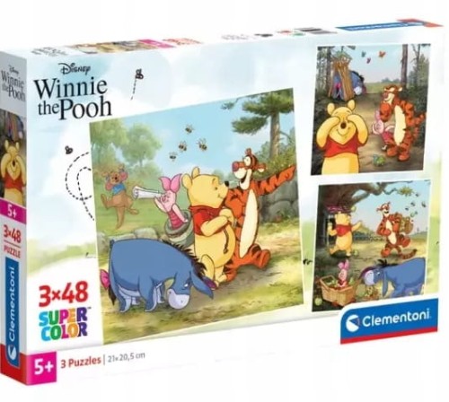 Puzzle 3x48 Kubuś Puchatek i Przyjaciele 25063 Clementoni 3w1