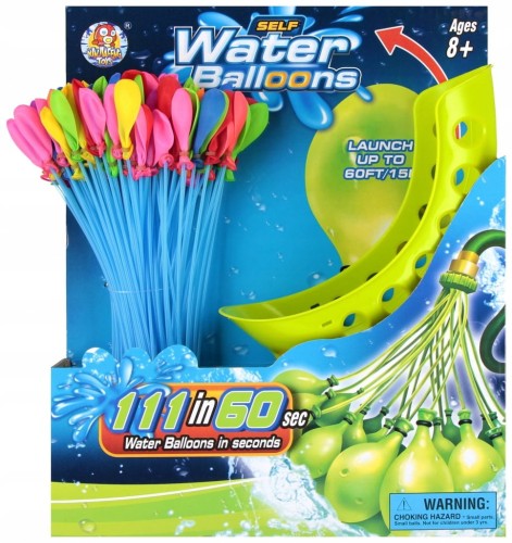 BOMBA WODNA 111 balonów wodnych automat + gwint, z wyrzutnią