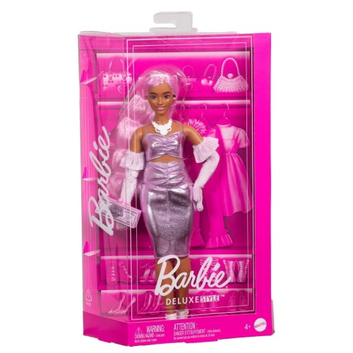 Lalka BARBIE DELUXE STYLE Metaliczna HYV25 Mattel prezent urodziny