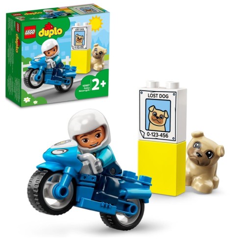 LEGO Duplo 10967 Motocykl policyjny motor klocki 2+ Prezent Urodziny