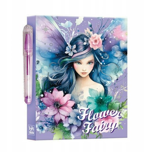 Zestaw z karteczkami Flower Fairy Iris 9292 STNUX fioletowy notes prezent