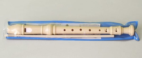 Flet plastikowy prosty Starpak w etui, 8 otworów + patyczek do czyszczenia