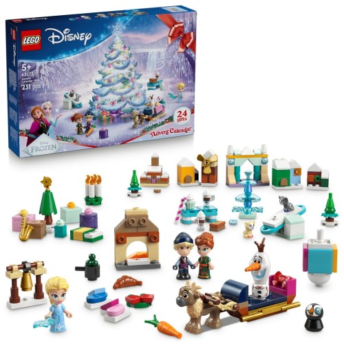 LEGO Disney Kraina Lodu 43273 Kalendarz adwentowy na 2025 rok z figurkami