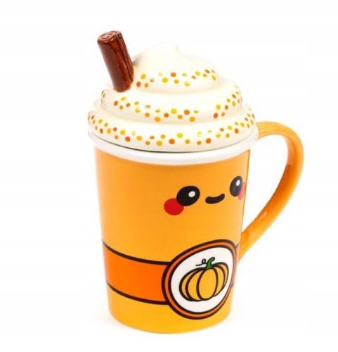Kubek ceramiczny z przykrywką - Pumpkin Spiced Latte Foodiemals