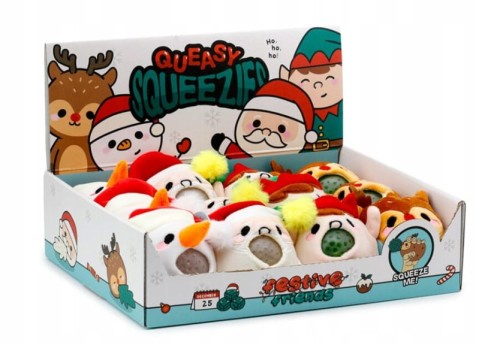 Pluszowa zabawka do ściskania - Świąteczni Przyjaciele mix