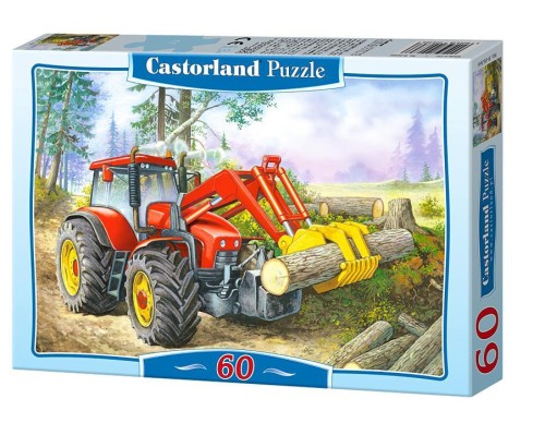 Puzzle Castorland 60 elementów Ładowarka w lesie