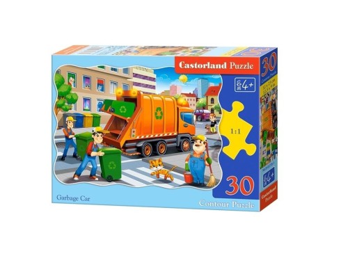 Puzzle 30 śmieciarka Garbage Car CASTOR