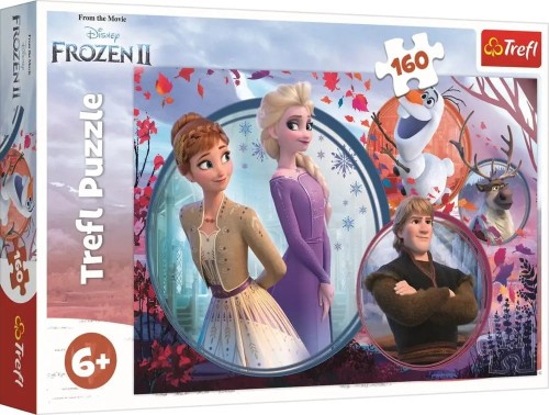 Puzzle Trefl 160 elementów TREFL PUZZLE SIOSTRZANA PRZYGODA FROZEN 160 EL