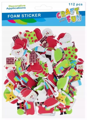 OZDOBA DEKORACYJNA NAKLEJKI BOŻE NARODZENIE MIKOŁAJ