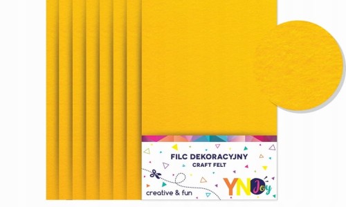 FILC DEKORACYJNY A4 Żółty Interdruk 1szt