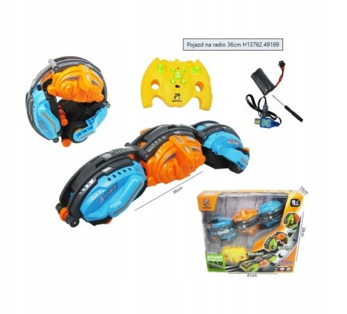 Samochód kula Pojazd kula na radio 36cm zdalnie sterowany, transformujący