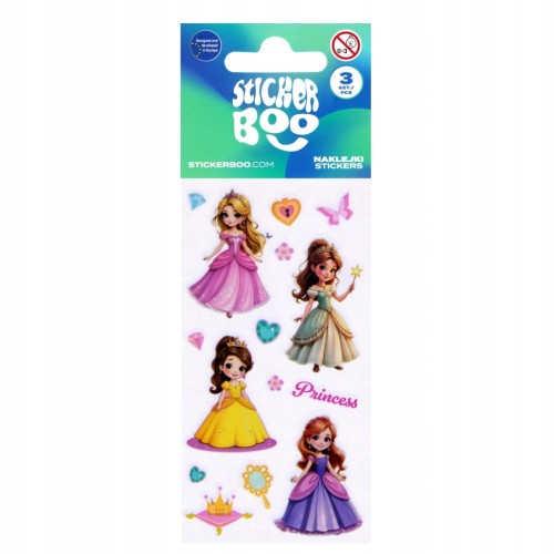 Naklejki Księżniczki Sticker Boo 1szt