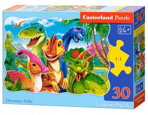 Puzzle Castorland 30 elementów selfie dinozaurów