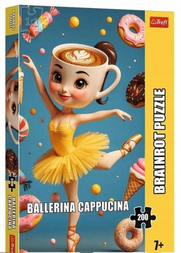 PUZZLE 200 EL - BrainRots Ballerina Cappuccina TREFL 13362