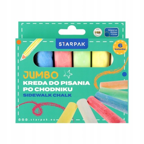 Kreda chodnikowa 6kol Jumbo STARPAK